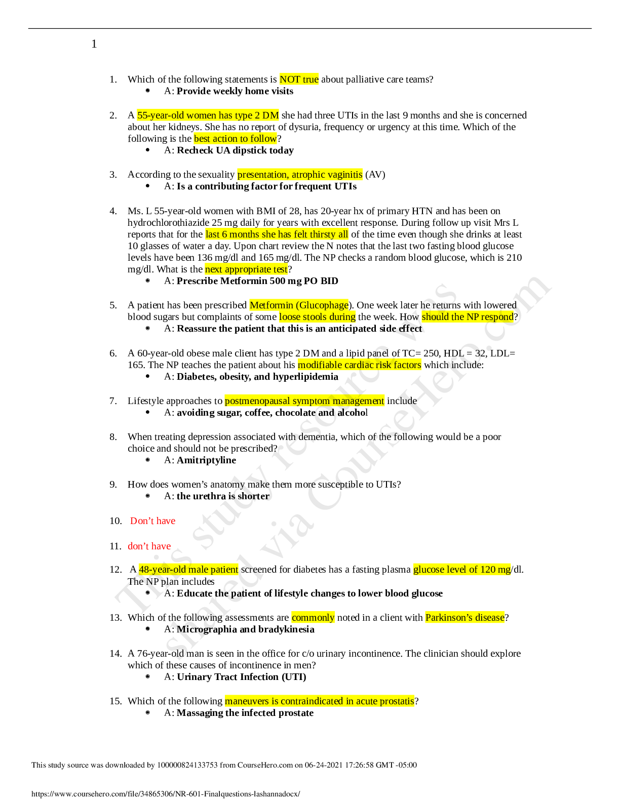 Preview image for NR 601-Final Examination Questionsx